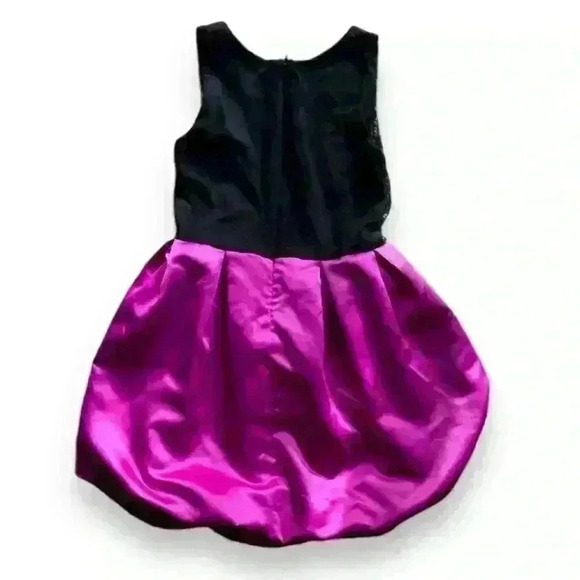 Girl's Size 12 Zoe Sequin Bubble Pink Black Party Dress​ - Picture 2 of 3